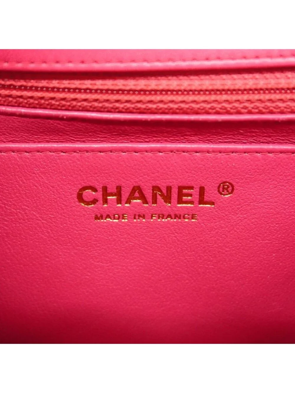 Chanel Shoulder Bag Mini Quilted Lambskin Pink Gold